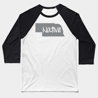 Nebraska Native NE Pride Baseball T-Shirt